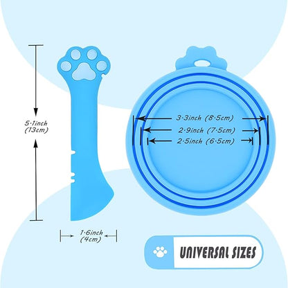 Pet Can Opener & 3 Pcs Cat Food Can Lids | Universal BPA Free Silicone Covers & - Image 5