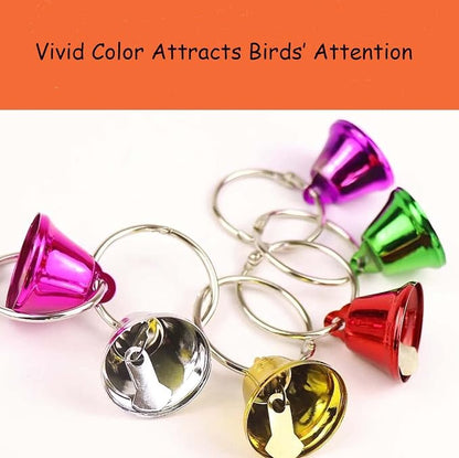 3 Pack Bird Bells Toy Chewing Hanging Ring Toy Cage Bite - Image 5