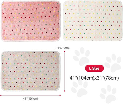 Dono 1 Pack 3 Dog Blankets, Soft Fluffy Fleece Pet Blanket Warm Sleep Mat Paw - Image 3