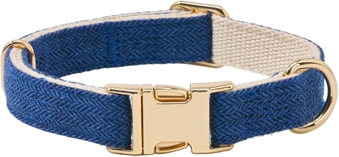 Soft Cotton Hemp Dog Collar by YUDOTE