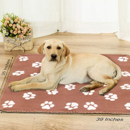 Comsmart Dog Blankets for Small Dogs, 6 Pack Puppy Blanket Cute Paw Print Pet - Image 5
