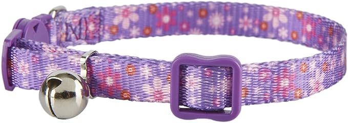 Breakaway Cat Collar with Bell, 2 Pack of Adjustable Floral Cat Collars Cute - Image 3