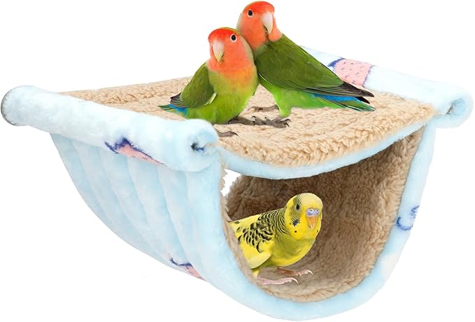 BWOGUE Winter Warm Bird Nest Bed Hanging Hammock Snuggle Hut Parrot House Tent by BWOGUEPetHome