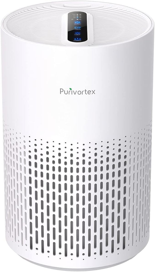 Purivortex Air Purifiers for Home, Quiet HEPA Air Filter for Pollen, Pet Dander by Purivortex