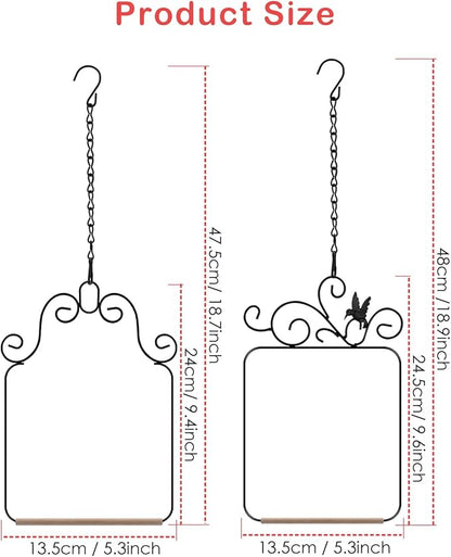 PACETAP Hummingbird Swings and Perches Metal Frame 2 Pack, Wild Bird Swing - Image 5