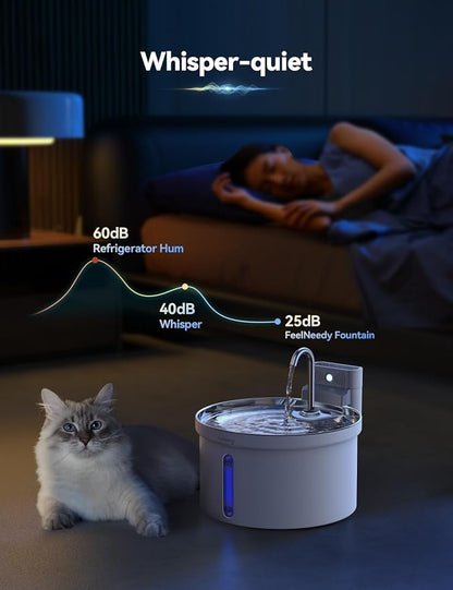 Wireless Cat Water Fountain FEELNEEDY Automatic Pet Water Dispenser - Image 7