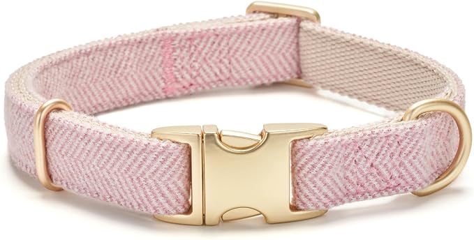 Soft Cotton Hemp Dog Collar by YUDOTE