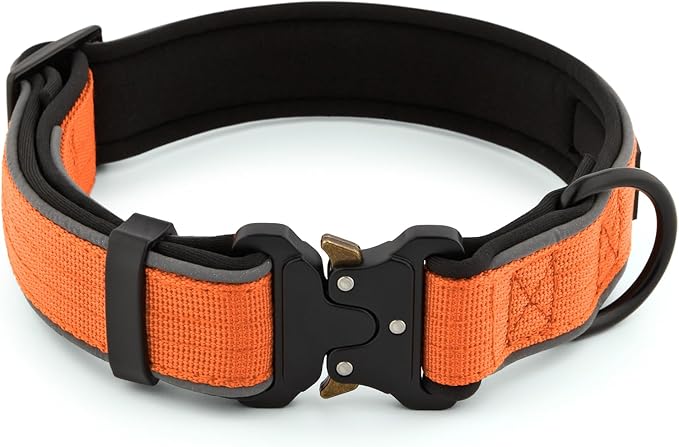 Plutus Pet Tactical Dog Collar, Reflective, Adjustable Heavy Duty Dog Collar - Image 2
