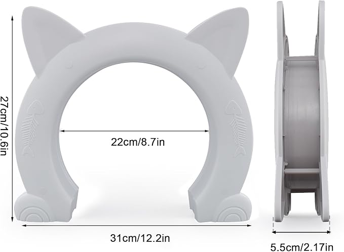 Wordcam Large Cat Door Interior Door, XL Indoor Cat Door, Pet Doors - Image 3
