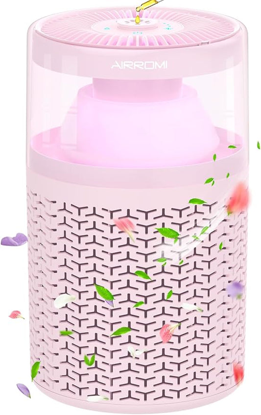 AIRROMI Pet Air Purifier for Home & Bedroom, HEPA Activated Carbon Filter by AIRROMI