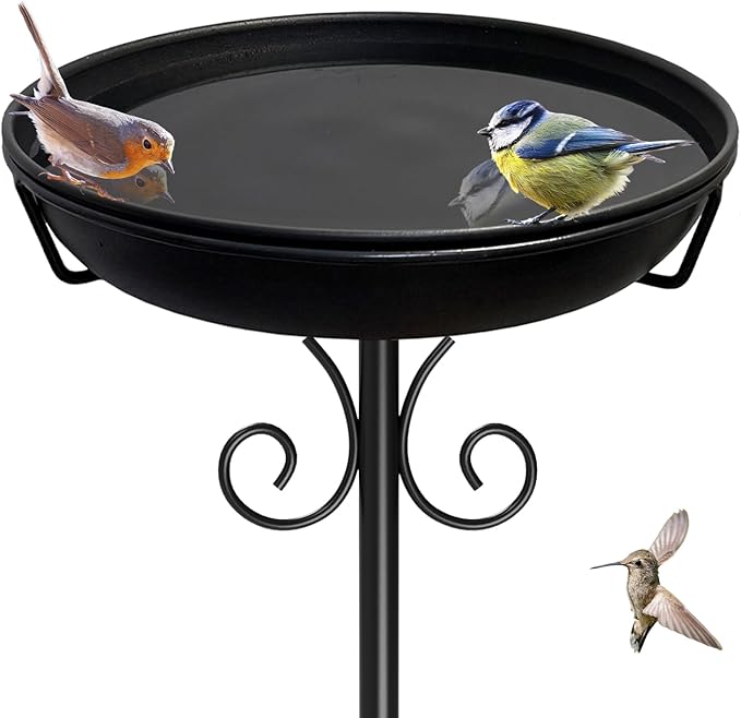 38In Freestanding Bird Bath for Outside, Detachable Birdbaths by iCHKED