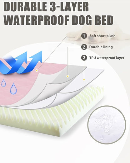 Orthopedic XL Dog Beds Large Sized Dog Waterproof Pet Kennel Pad - Image 3