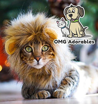 Lion Mane Costume for Cats - Image 5