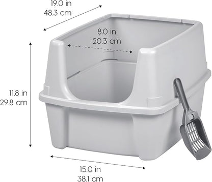 IRIS USA Large Cat Litter Box - Image 2