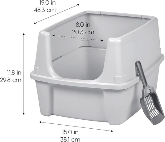 IRIS USA Large Cat Litter Box - Image 2