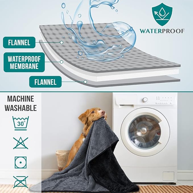 PetAmi Waterproof Dog Blanket, Leakproof Puppy Blanket - Image 4