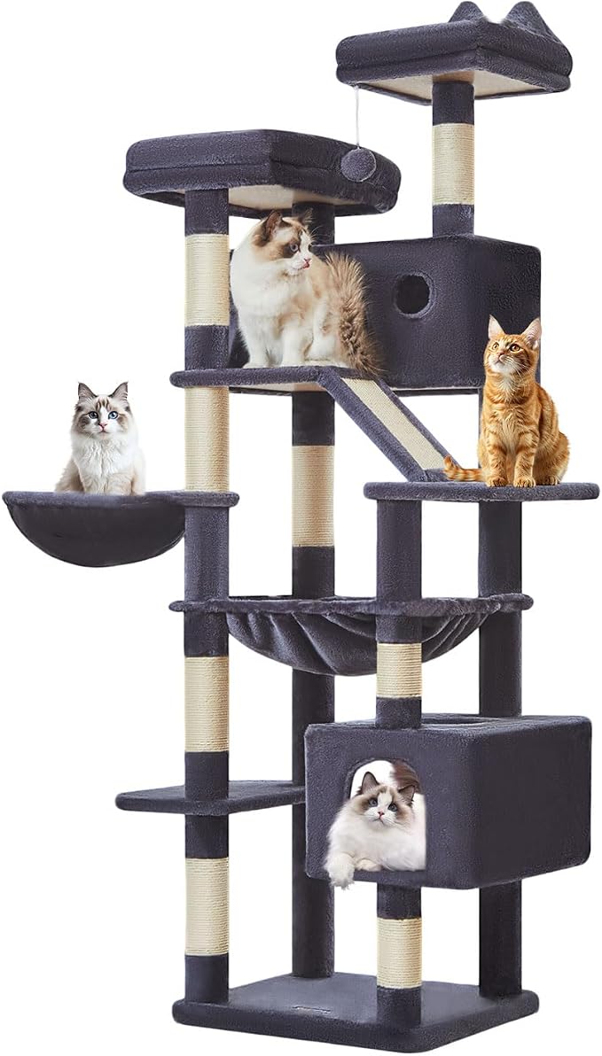 Taoqimiao Cat Tree 71-Inch, Cat Tower - Image 9