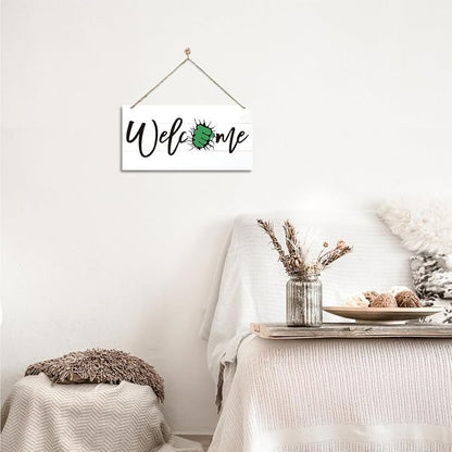 Welcome Sign for Front Door, Welcome Decor Wooden Hanging Sign for Wall Decor - Image 6