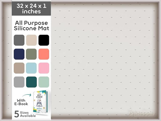 32x24x1” XL Dog Food Mat by PETHAPPILY
