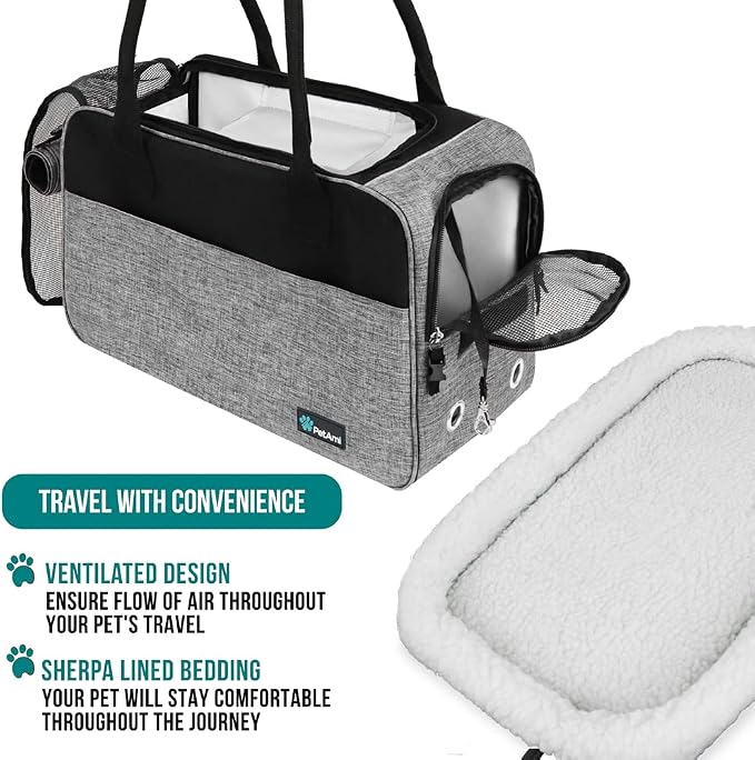 PetAmi Dog Purse Carrier for Small Dogs, Airline Approved Soft Sided Pet Carrier - Image 4