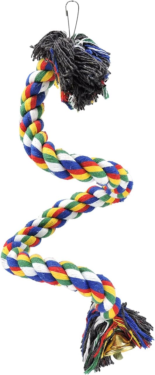 WishLotus Bird Perches, Parrot Colorful Climbing Rope Swing Toys Parrot Stand by BuyItNow
