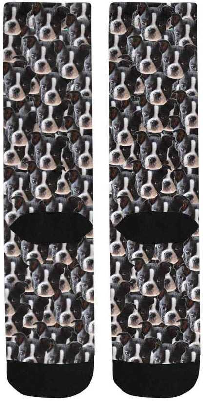 Custom Face Socks, Personalized Dog Lover Pet Photo Picture on Socks Unisex - Image 4