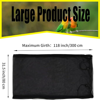 Bird Cage Seed Catcher Large Bird Cage Cover 118 * 31 inches Adjustable Net - Image 2