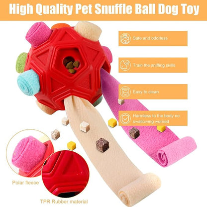 Dog Snuffle Ball-Interactive Puzzle Dog Toys Encourage Natural Foraging Skills - Image 2
