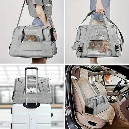 Cat Carriers, Dog Carriers, Pet Carriers – Airline-Approved Soft-Sided Bag - Image 2