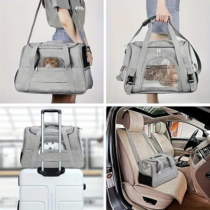 Cat Carriers, Dog Carriers, Pet Carriers – Airline-Approved Soft-Sided Bag - Image 2