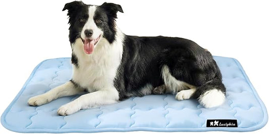 Luciphia Premium Dog Cooling Mat Non-Slip Q-MAX>0.5 Self-Cooling Pad by luciphia