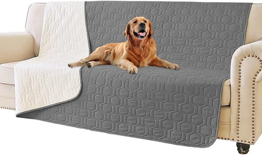 Waterproof and Non-Slip Dog Bed Cover and Pet Blanket Sofa Pet Bed Mat ，car by TcksstexFauxFurDogBedCover