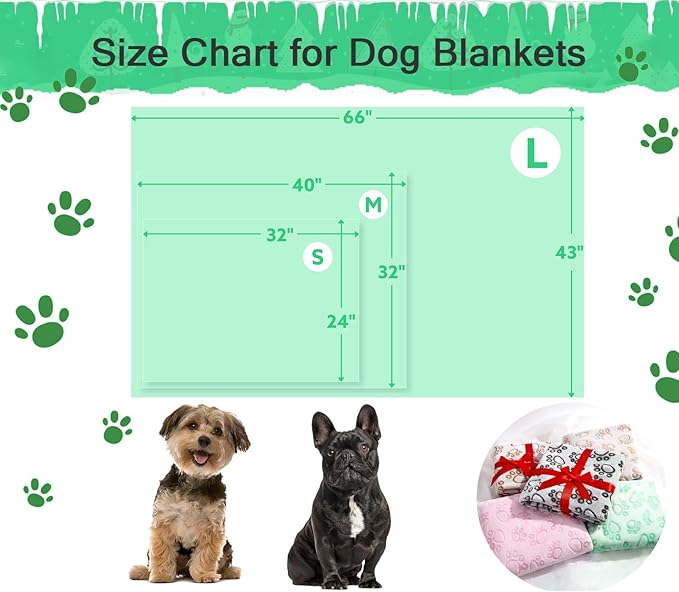 Green Throw Dog Blanket for Puppy Gifts, Dog Stuff Used for Pet Beds, Washable - Image 7