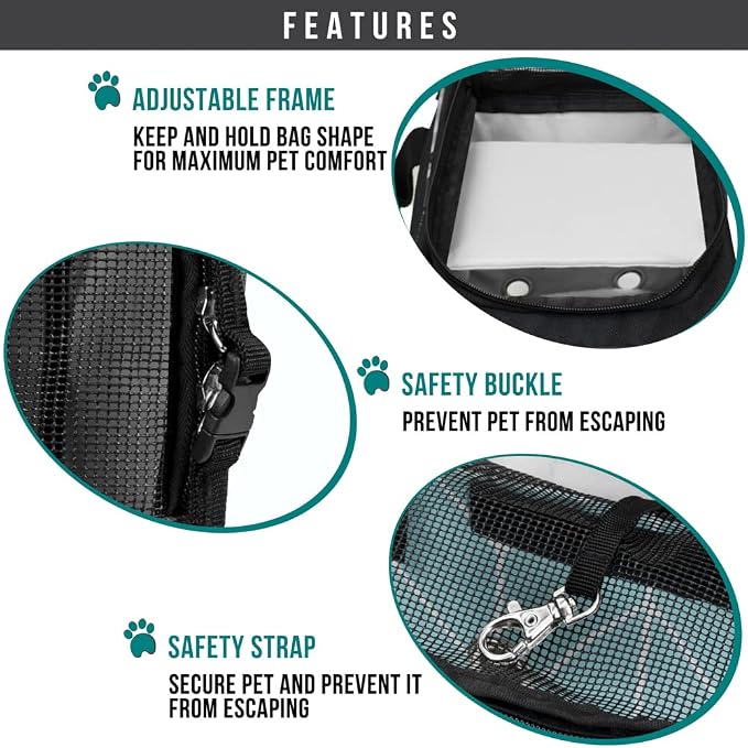 PetAmi Dog Purse Carrier for Small Dogs, Airline Approved Soft Sided Pet Carrier - Image 5