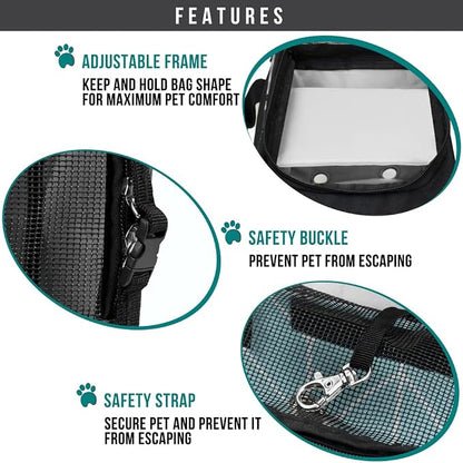 PetAmi Dog Purse Carrier for Small Dogs, Airline Approved Soft Sided Pet Carrier - Image 5