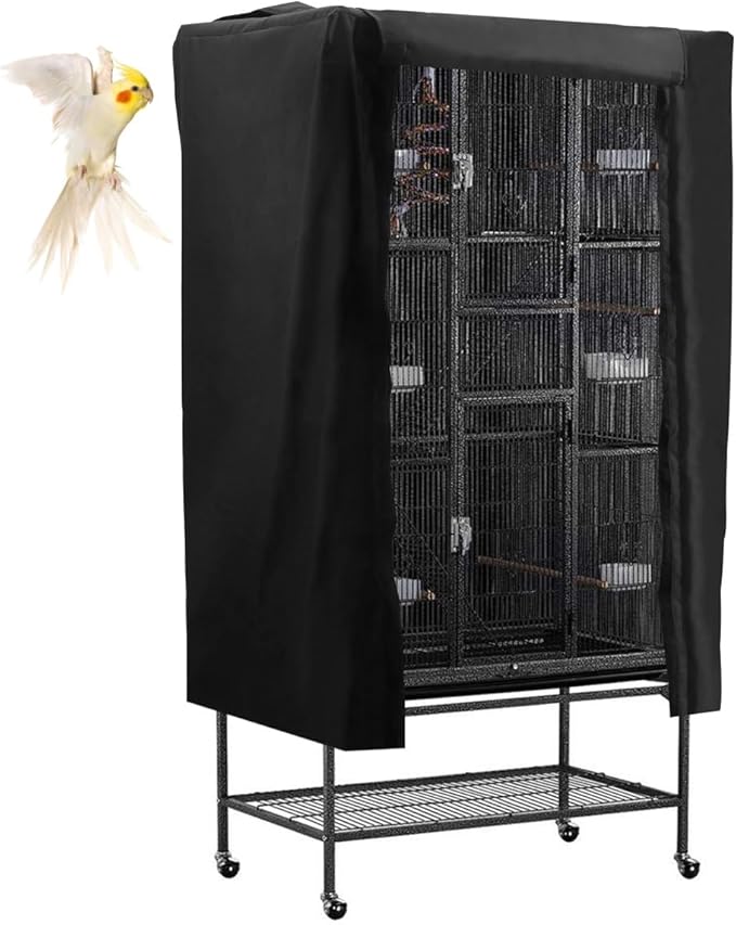 POPETPOP Universal Bird Cage Cover, Good Night Parrot Cage Cover by POPETPOP