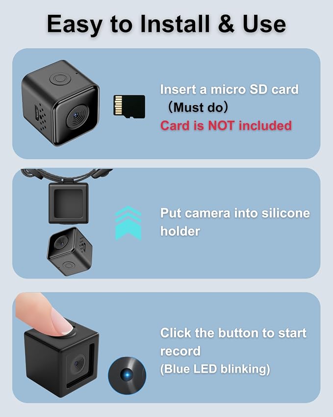 Cat Camera Collar 1080P HD Video Recording Pet POV Cam, NO WiFi NO APP - Image 5