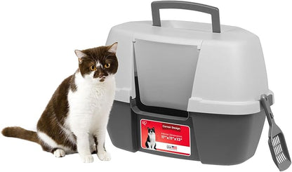IRIS USA Corner Cat Litter Box Enclosure by IRISUSA