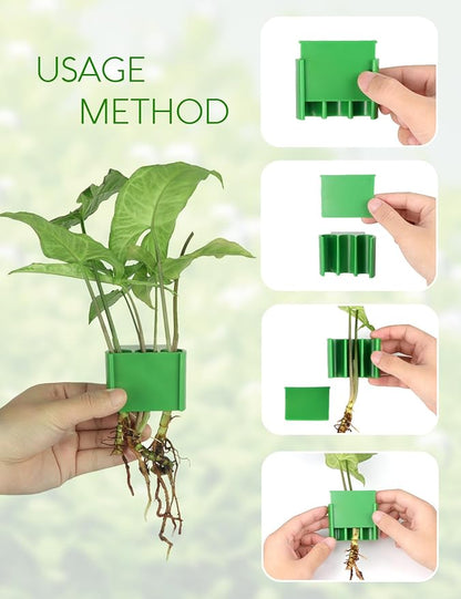 4 Pk Upgraded Aquarium Plant Holder, 3-Hole Hanging Plant Holder - Image 4