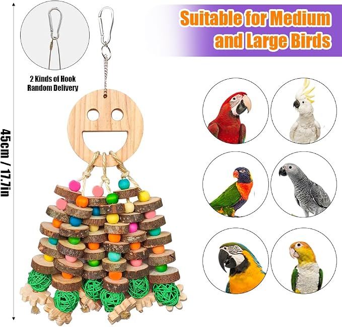 Large Parrot Toys, African Grey and Large Medium Birds - Image 3
