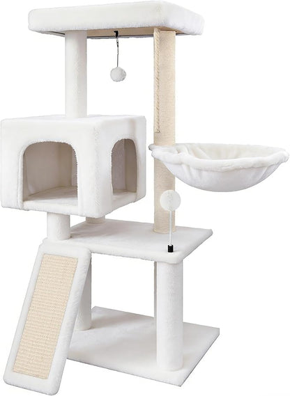 Cat Tree with Cat Condo and Hammock, Cat Tree with Scratching Posts and by Tuaoeef