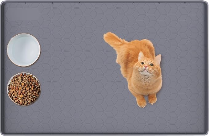 Cat Food Mat, Floor Protection by Bartuke