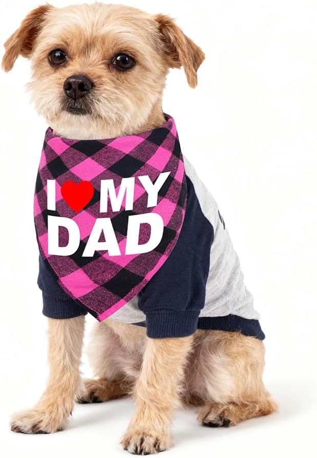GreenJoy Cute Plaid Dog Bandana – Washable Pet Triangle Scarf - Image 2