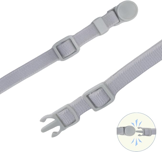 Breakaway Cat Collar with Bell, Safety Buckle Kitten Collar, Elastic Strech - Image 2