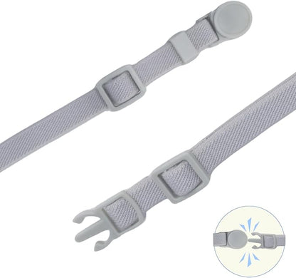 Breakaway Cat Collar with Bell, Safety Buckle Kitten Collar, Elastic Strech - Image 2