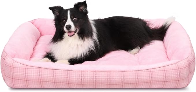 MIHIKK Rectangle Dog Beds for Large Dogs & Cats, Orthopedic Sleeping Pet Bed by MIHIKKPet%E2%80%99sHome