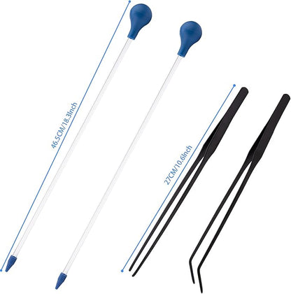 Aquarium Choice Coral Feeder Long Syringe, 2 Units, SPS HPS Marine Reef Coral by AQUARIUMCHOICE