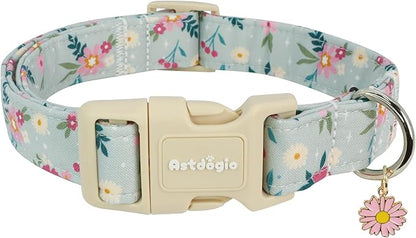 Cotton Dog Collar, Adjustable Puppy Dog Collars, Cute Girl or Boy Dog Collar by Unknown