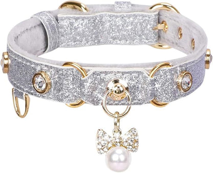 PetsHome Cat Collar, Dog Collar, PU Leather Adjustable Pet Collar by PetsHome