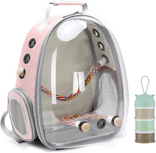 Bird Traval Carrier Cage, Vet Transport Bag by halinfer